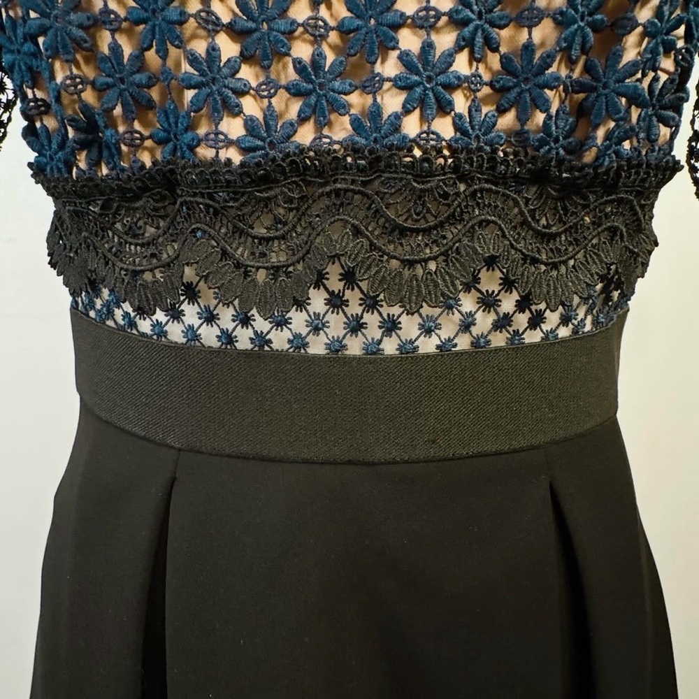 π€ Self-Portrait Bellis Lace Trim Midi Dress β Authentic - Picture 6 of 16